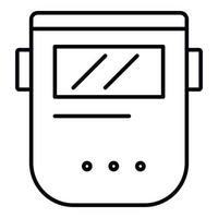 Welder mask icon, outline style vector