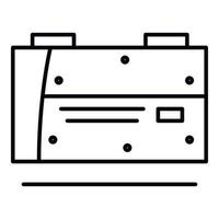 Welder machine equipment icon, outline style vector