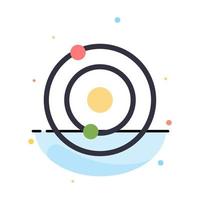 Solar System Universe Abstract Flat Color Icon Template vector