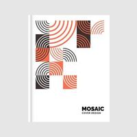 Geometric business Mosaic Book Dover. Vector Illustration