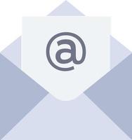 Email Mail Open  Flat Color Icon Vector icon banner Template