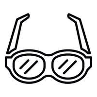 Eye glasses icon, outline style vector