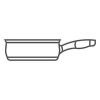 Soup pan icon, outline style vector