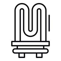 Tan from boiler icon, outline style vector