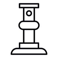 Scaffold support bar icon, outline style vector