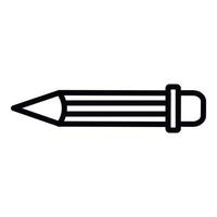 Pencil icon, outline style vector