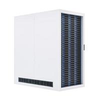 Modern server rack on white background photo