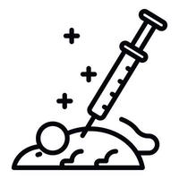 Laboratory rat experiment icon, outline style vector