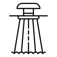 Multi water slide icon, outline style vector