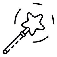 Magic star band icon, outline style vector