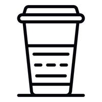 Take and go coffee icon, outline style vector