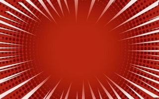 Red comic background Retro vector