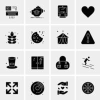 16 Universal Business Icons Vector Creative Icon Illustration to use in web and Mobile Related project