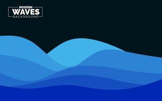 wave vector abstract background flat design stock illustration