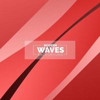 Abstract Waves background. Dynamic shapes composition vector