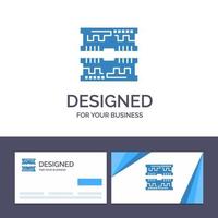 Creative Business Card and Logo template Cards Component Computer Vector Illustration