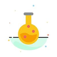 Education Lab Laboratory Abstract Flat Color Icon Template vector