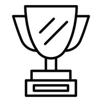 Sports cup icon, outline style vector