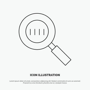 código código búsqueda lupa lupa línea icono vector