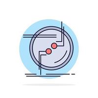 chain connect connection link wire Flat Color Icon Vector