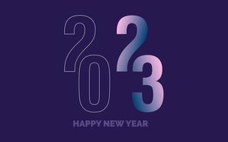 2040 Happy New Year symbols. New 2023 Year typography design. 2023 numbers logotype illustration vector