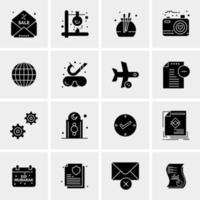 16 Universal Business Icons Vector Creative Icon Illustration to use in web and Mobile Related project