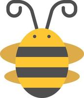 Bee Insect Beetle Bug Ladybird Ladybug  Flat Color Icon Vector icon banner Template