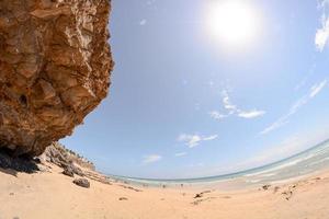 hermosa vista a la playa foto