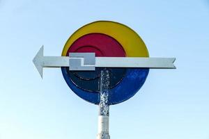 Colorful wind direction pointer photo