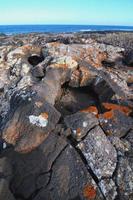 Sea rocks close-up photo