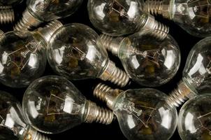 Light bulbs close-up photo