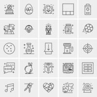 25 Universal Business Icons Vector Creative Icon Illustration to use in web and Mobile Related project