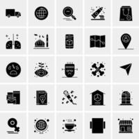 25 iconos de negocios universales vector ilustración de icono creativo para usar en proyectos relacionados con la web y dispositivos móviles