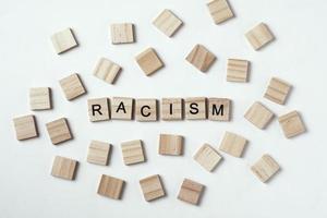 Concept of racism and misunderstanding between people photo