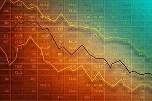 concepto de crisis económica y financiera foto