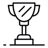 Champions cup icon, outline style vector