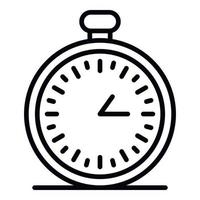 Stopwatch icon, outline style vector