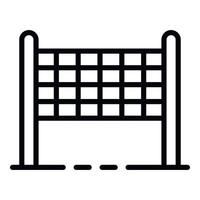 Volleyball net icon, outline style vector