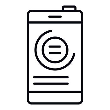 Steps count apps icon, outline style vector