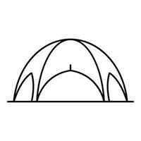 Event tent icon, outline style vector