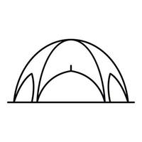 Event tent icon, outline style vector