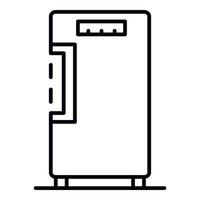 Food freezer icon, outline style vector