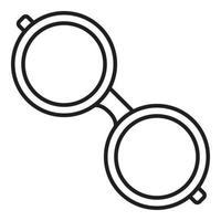 Protect glasses icon, outline style vector