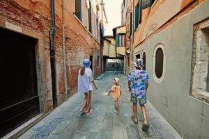 walk on the streets of Venice, Italy. photo