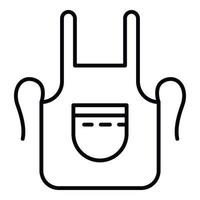 Blacksmith apron icon, outline style vector