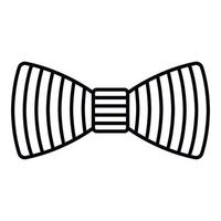 icono de corbata de lazo de línea, estilo de contorno vector
