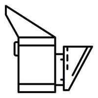 Bee smoker icon, outline style vector