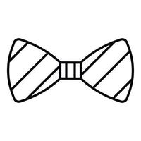 Fashion bow tie icon, outline style vector