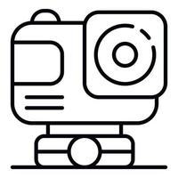 Action sport camera icon, outline style vector