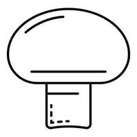 Mushroom icon, outline style vector